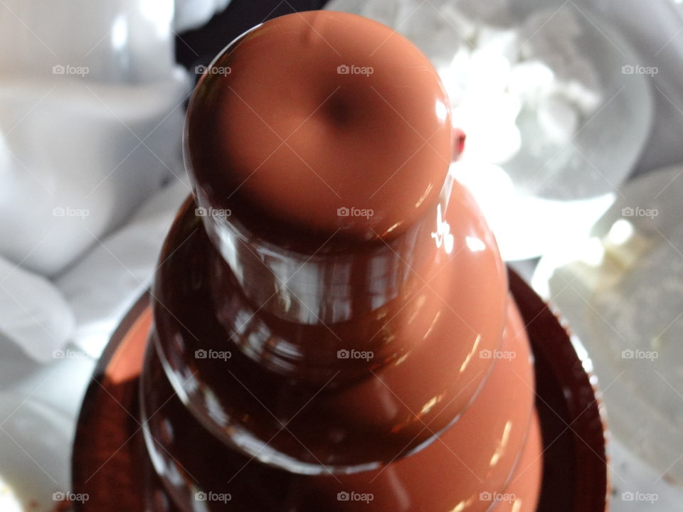 Chocolate Fountain Close Up