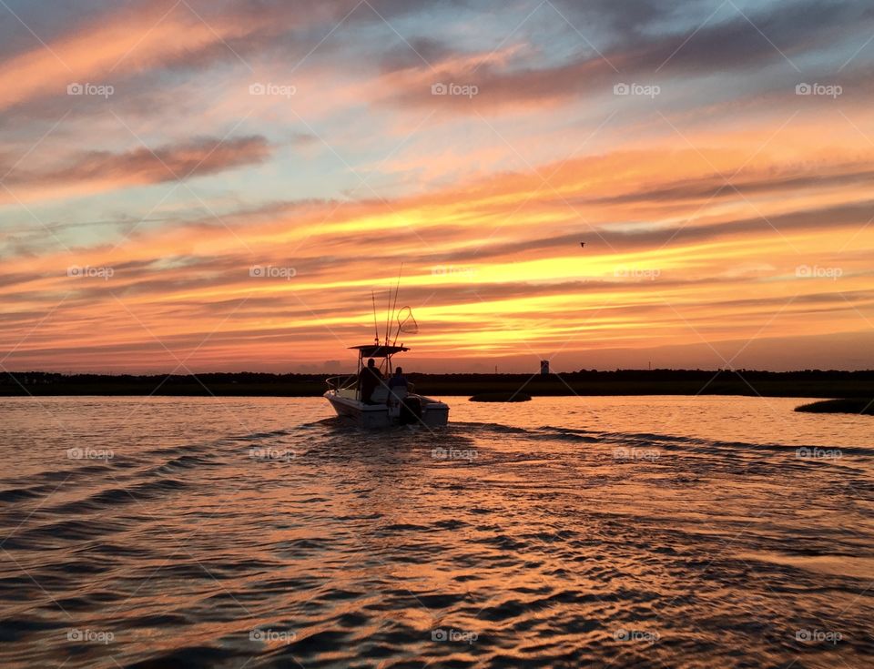 Sunset on the bay