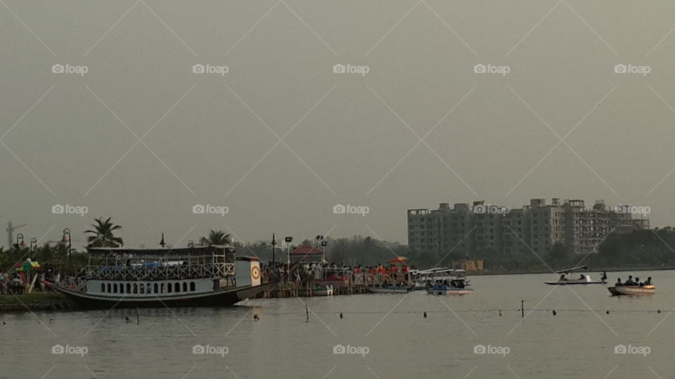 Water, River, Vehicle, Watercraft, No Person