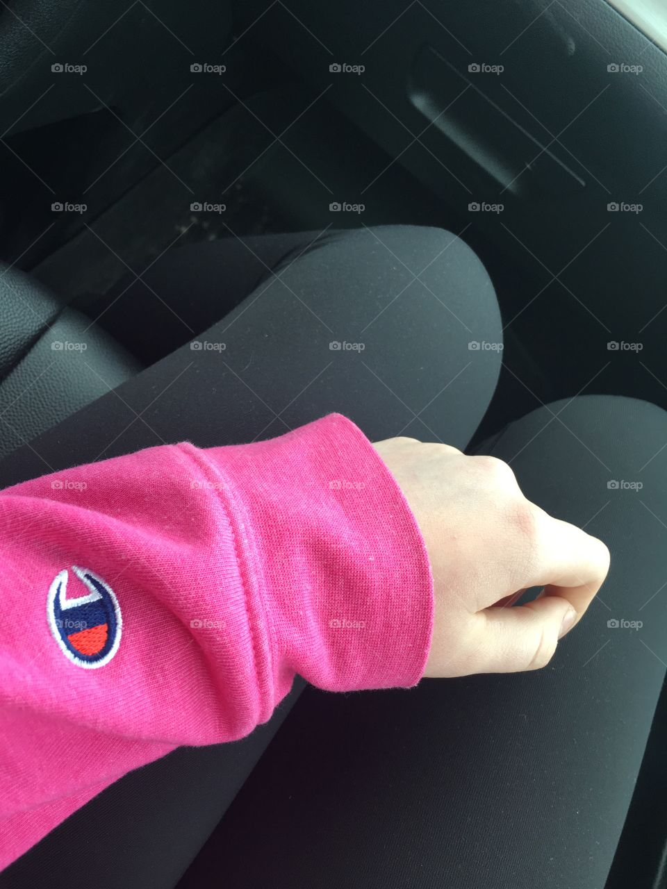 pink sweater by Champion <3