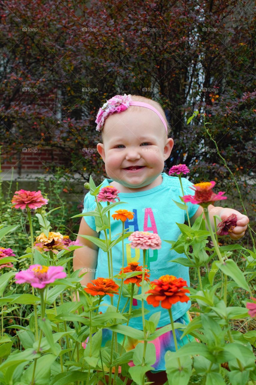 Briar loves her flowers