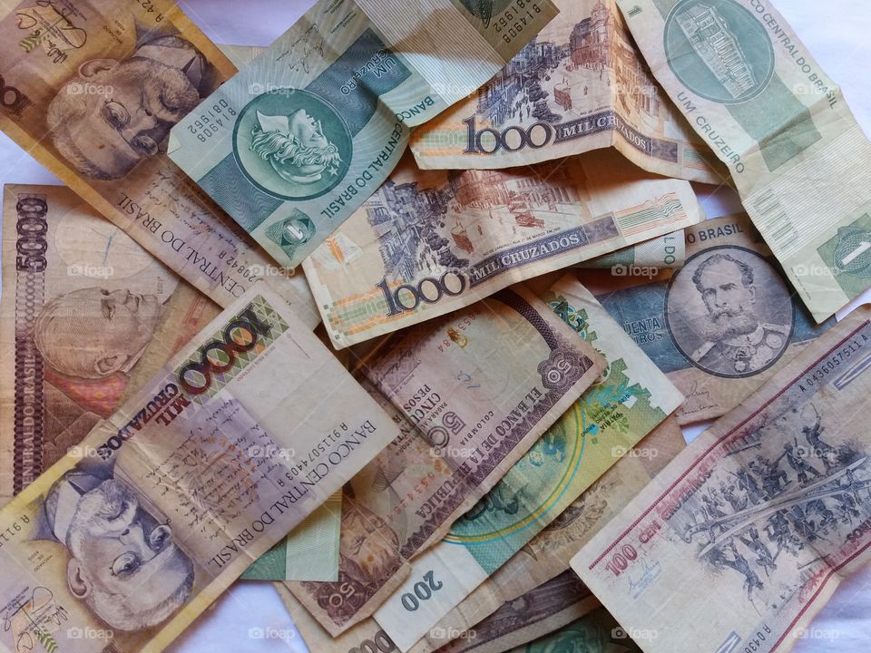 Brazilian old money notes