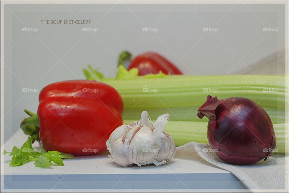 still life "celery soup"