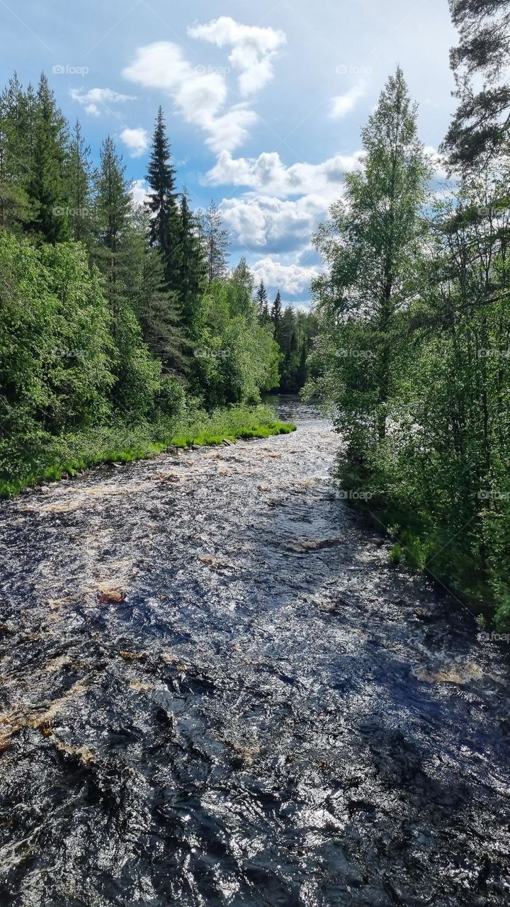 Landscape from Eastern Finland. Ilomantsi from North Karelia.