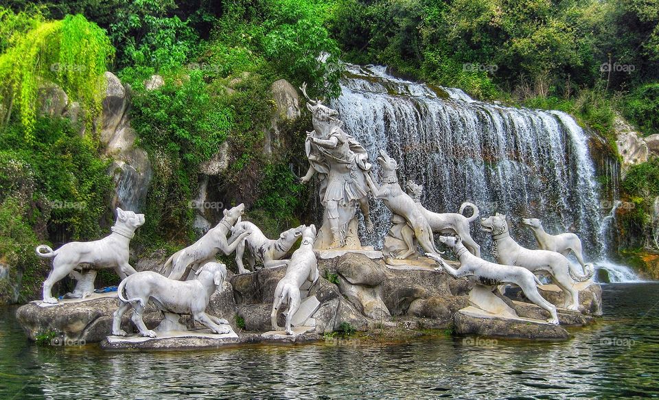 Caserta palace royal garden, Italy