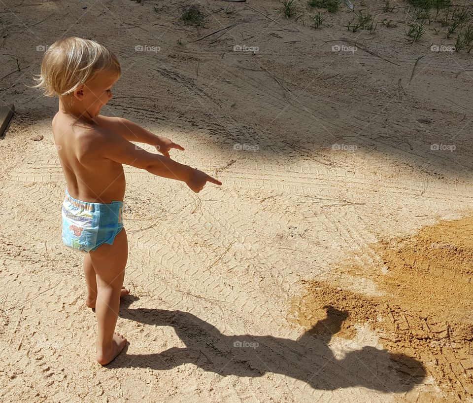 My shadow is following me