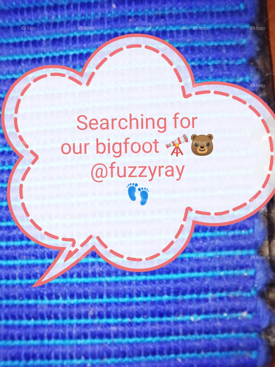 Searching for our bigfoot
@fuzzyray
