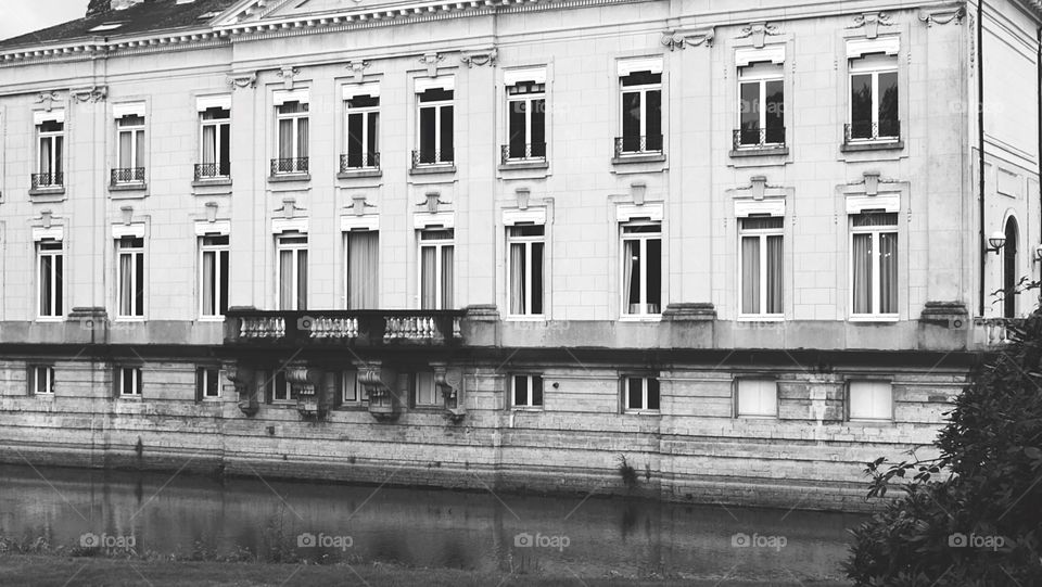 Castle in park in Antwerp