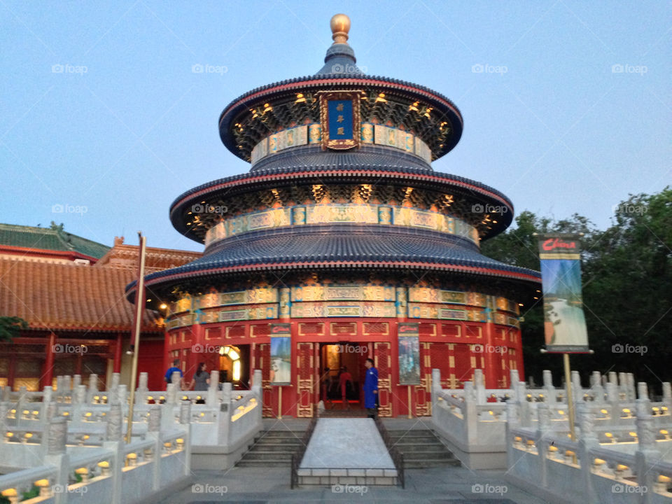 China at Epcot. . Disney style China pavilion. 
