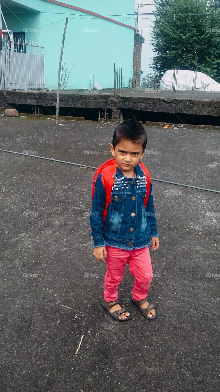 girl went to school