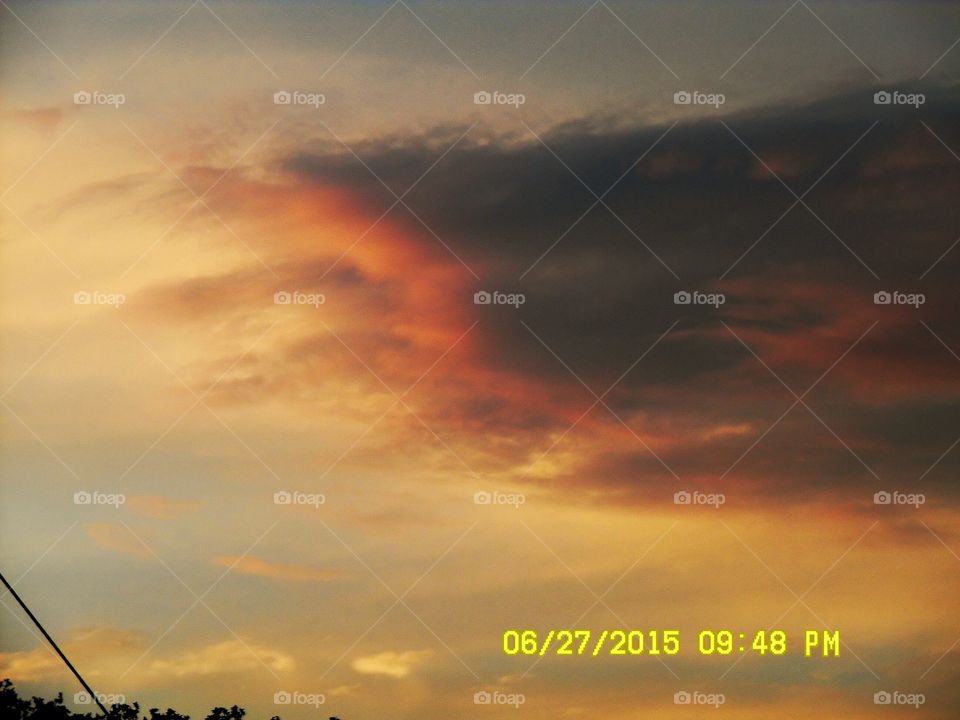 East Texas sunset 2. This is another beautiful picture of the same Texas sunset which God created for me to be uploaded on foap