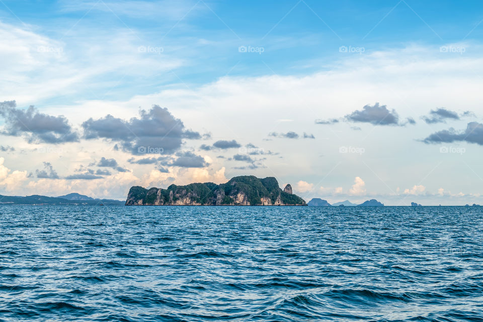 Beautiful sea scape in the southern of Thailand