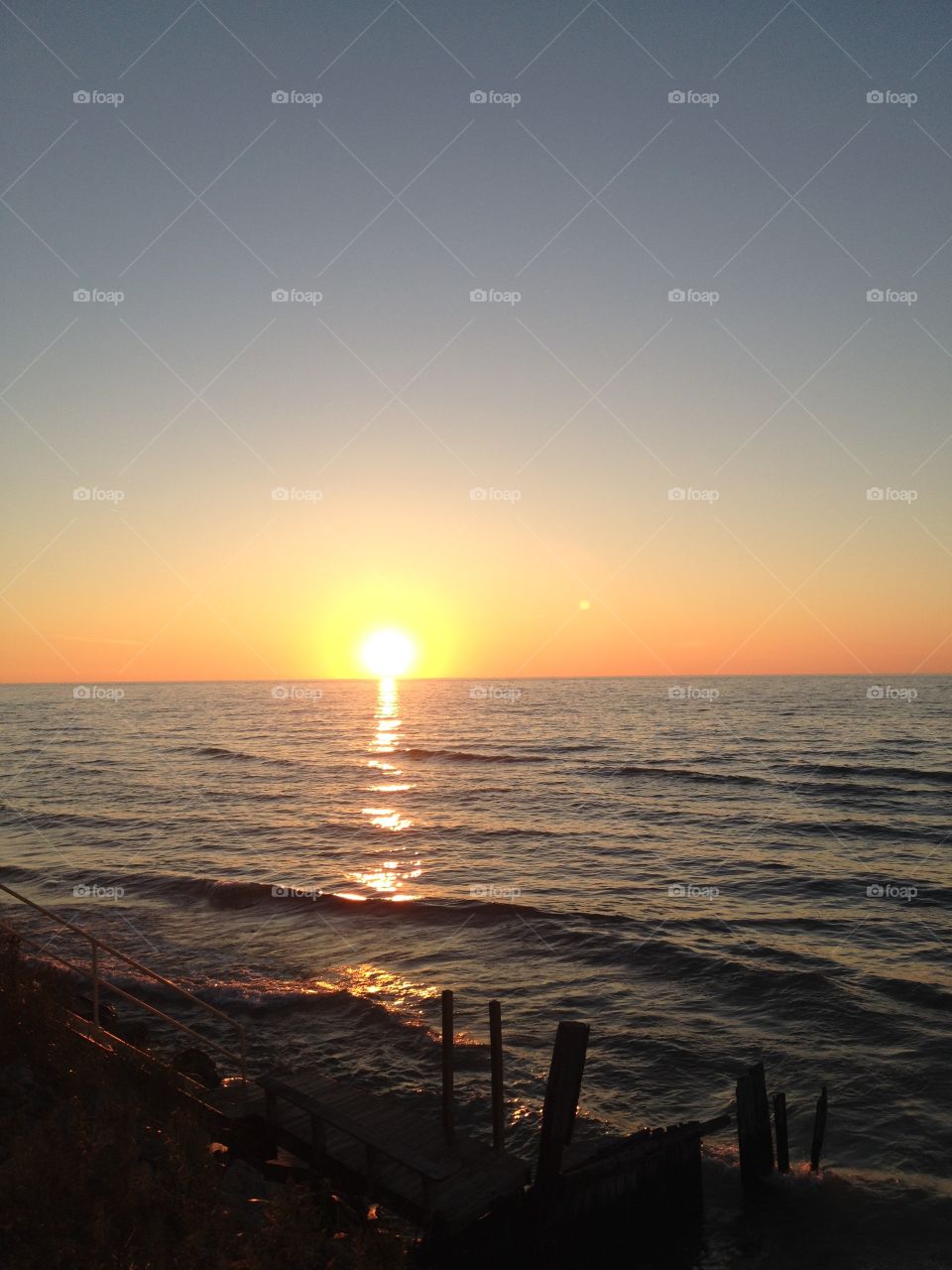 Pure Michigan Sunset. Lake Michigan sunset