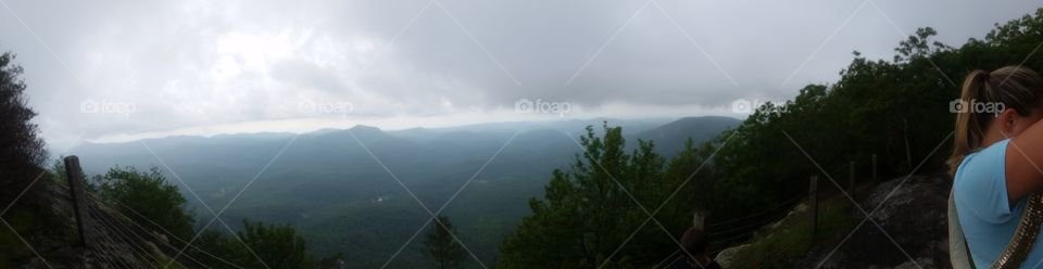 Landscape, Mountain, Sky, Fog, Tree