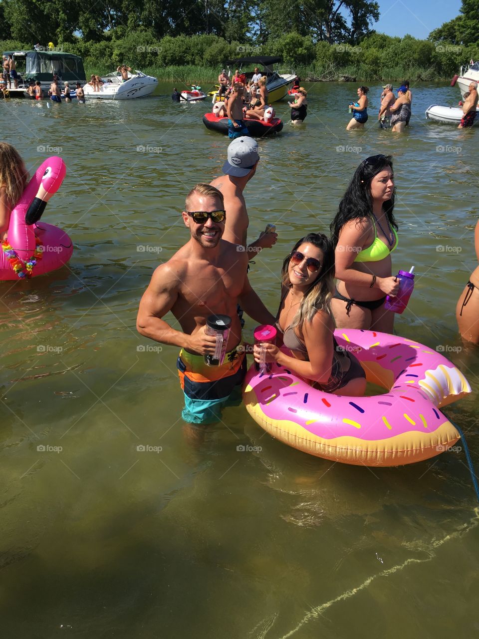 Water, Fun, Recreation, River, People