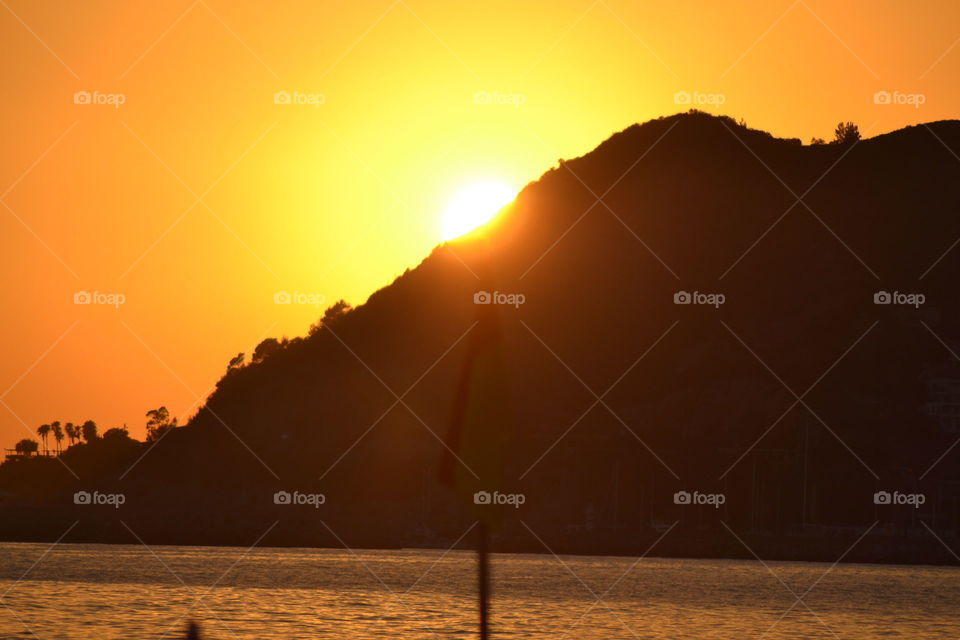 Sunset in Alanya, Turkey