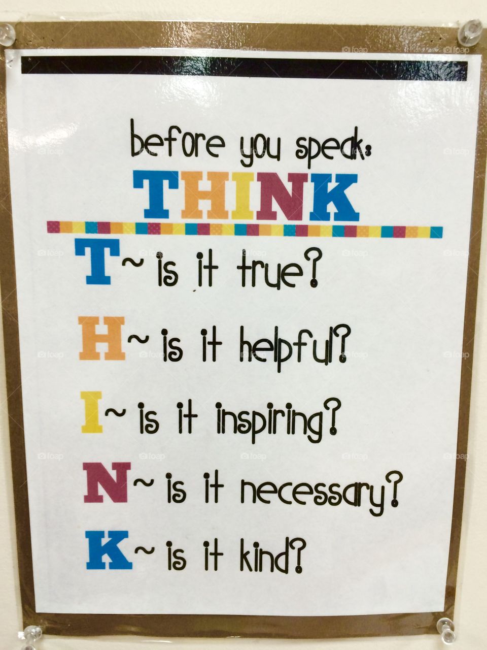 Before speaking one's mind, it's often best to think first about what will be said.
