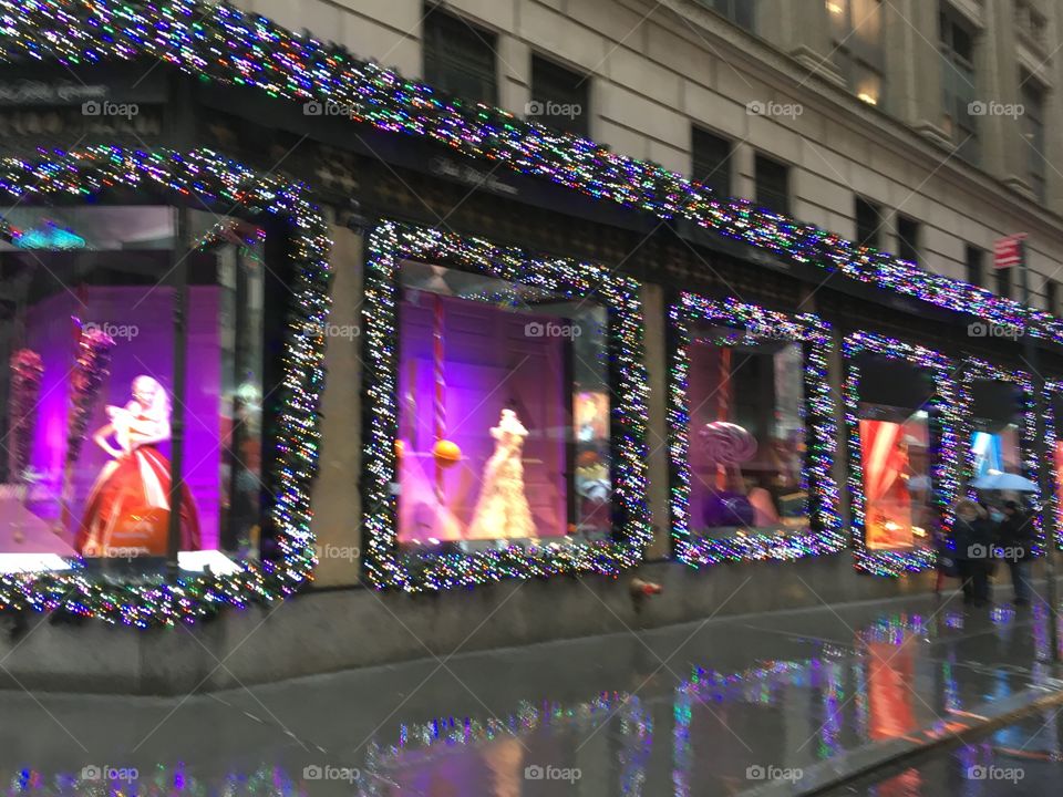 Saks Fifth Avenue, window display, Christmas in NYC