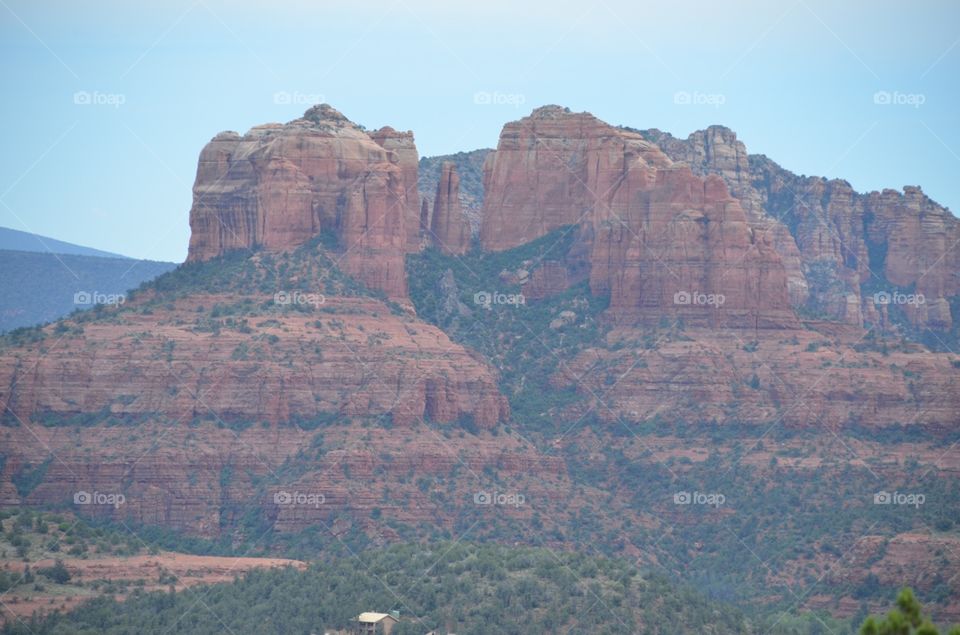 Sedona in Arizona USA. Beautiful Red Rocks in Sedona Arizona 