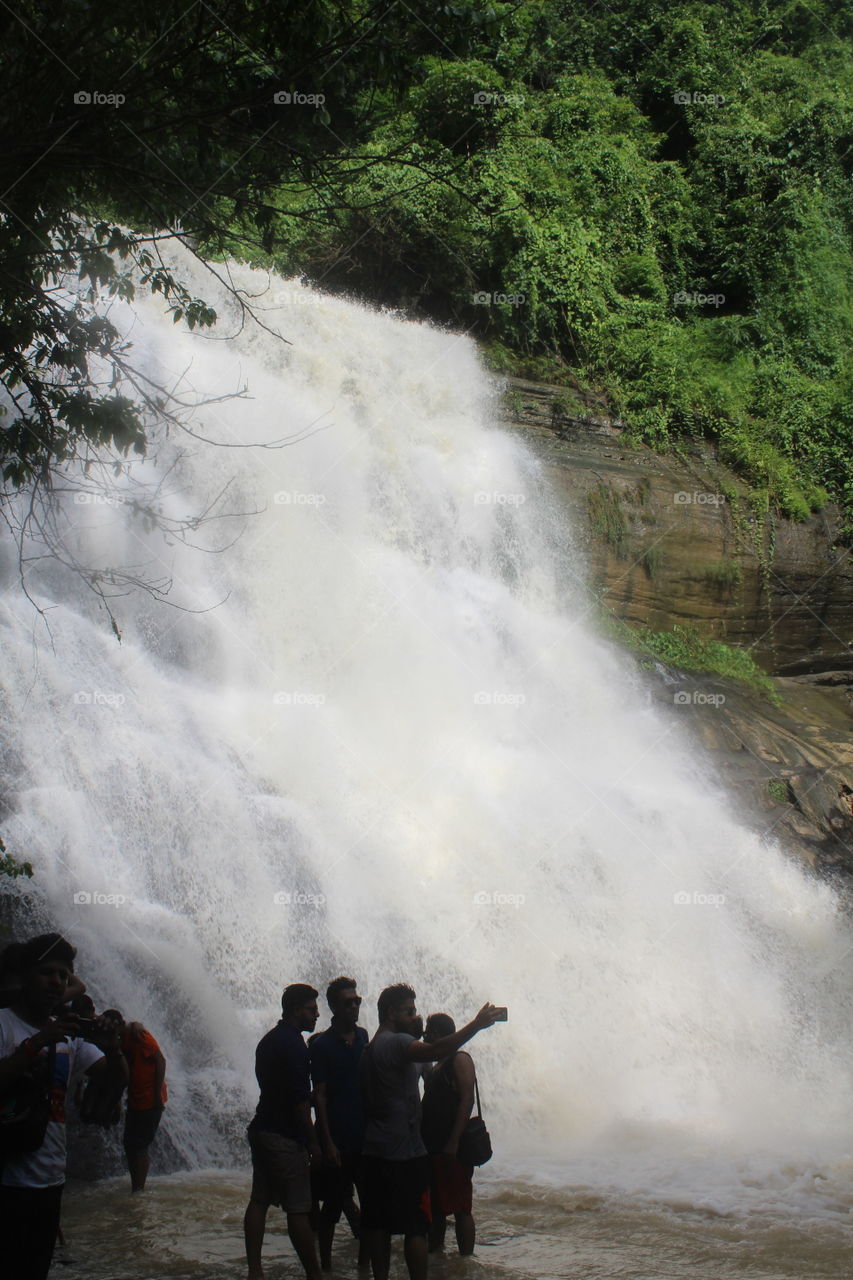 Awesome View of an Waterfall . 