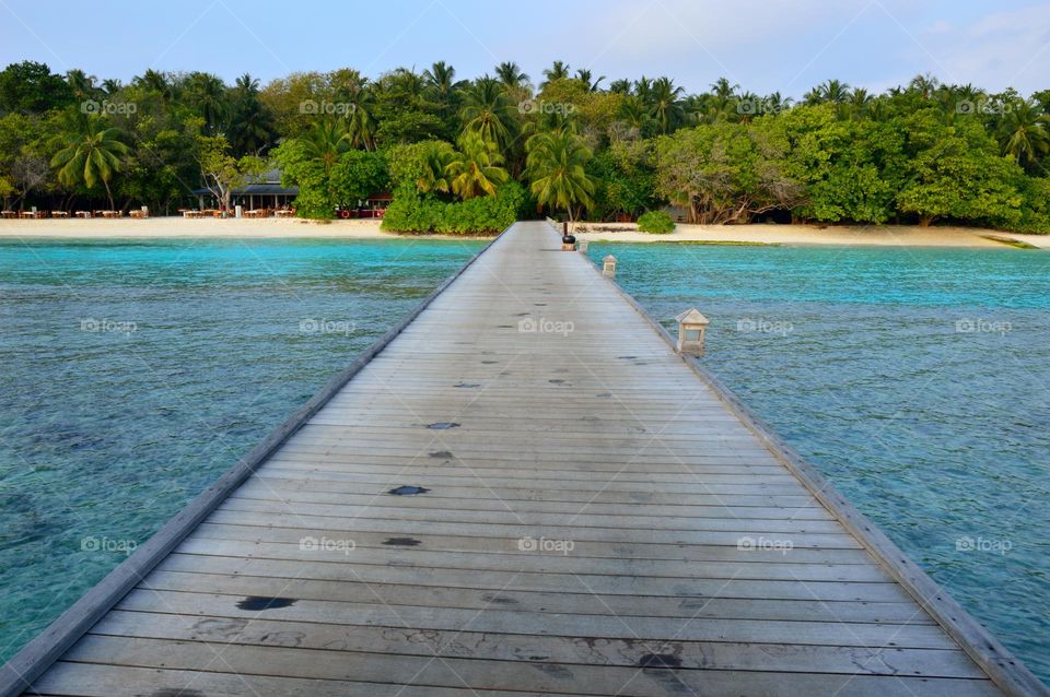 jetty in Maldives