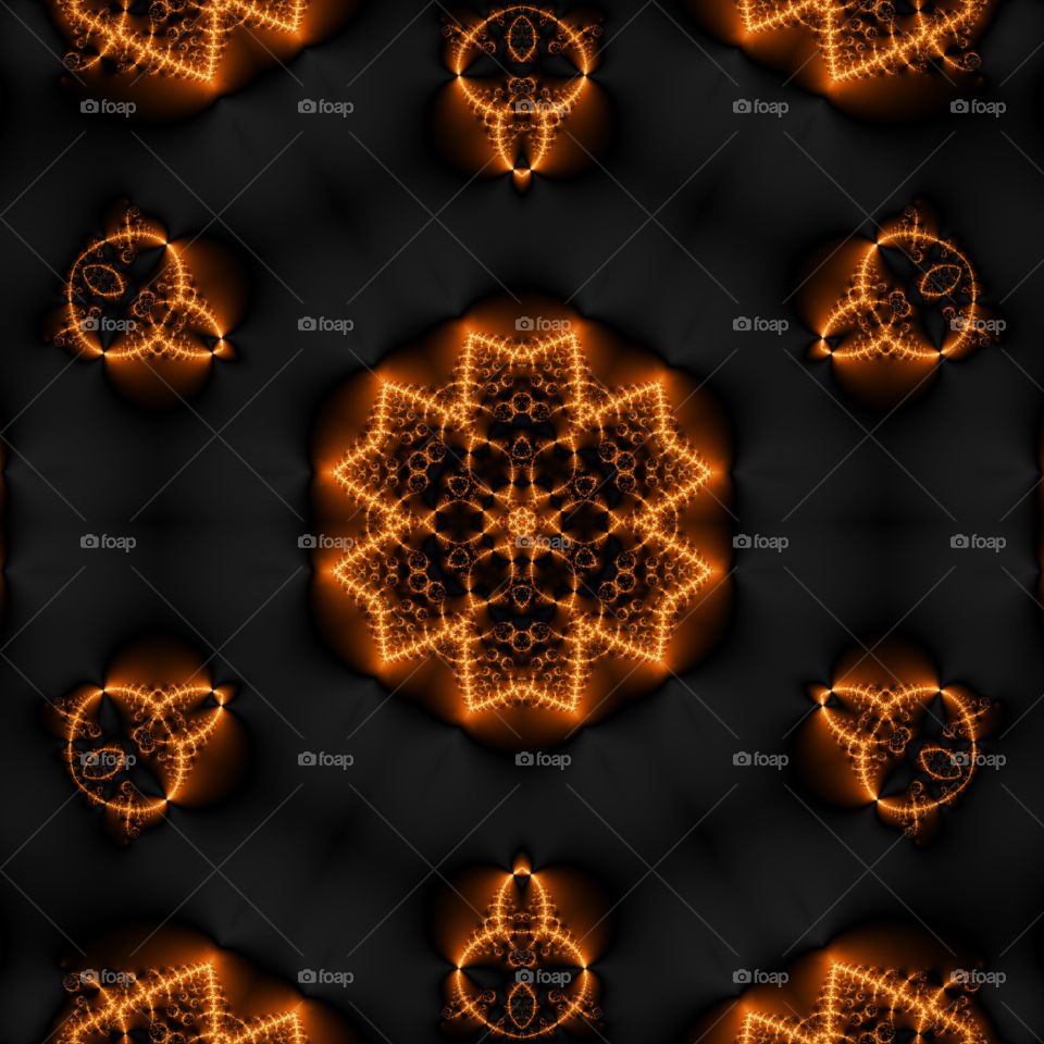 firey fractal kaleidoscope
