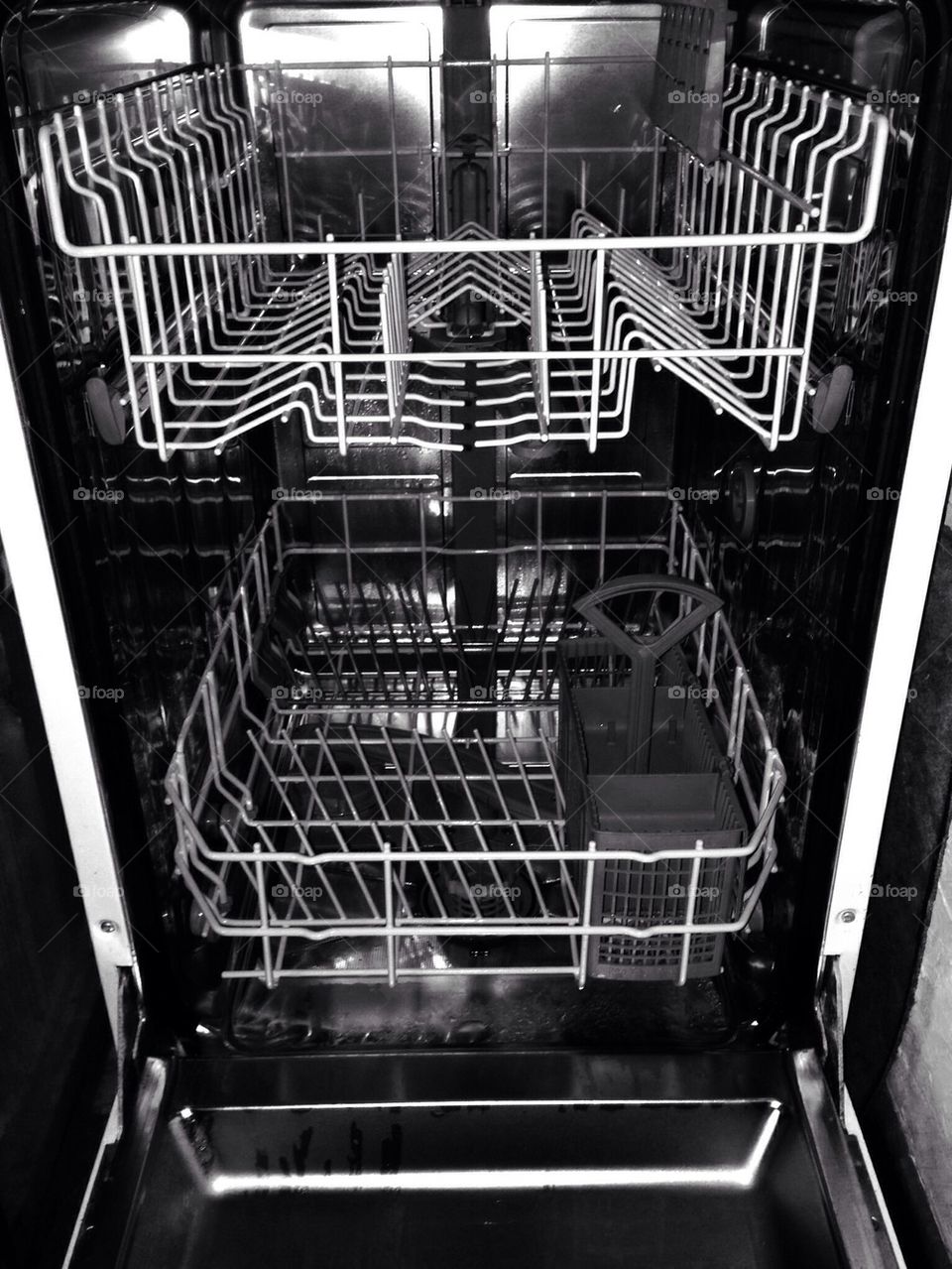 Empty dishwasher