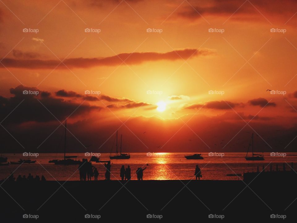 Sunset in Sestri Levante
