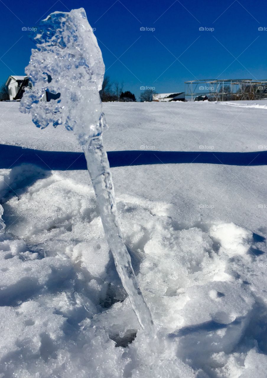 Beware of falling icicles 