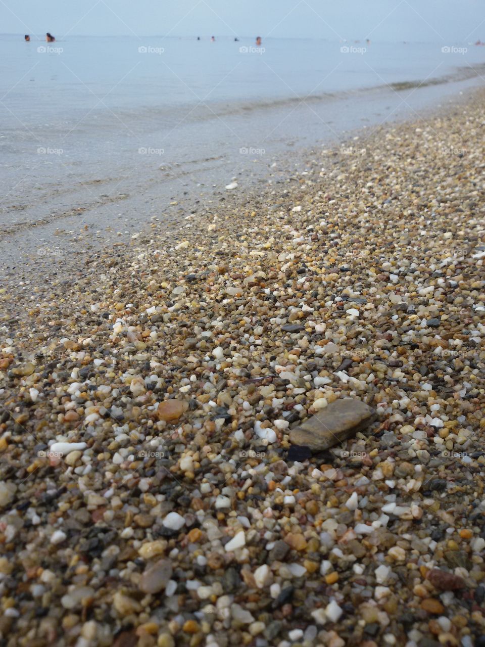 Rocks at the beach near sea