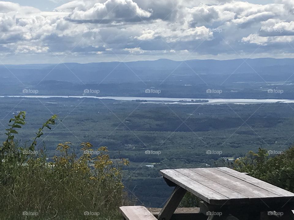 Hudson Valley view from mountain top