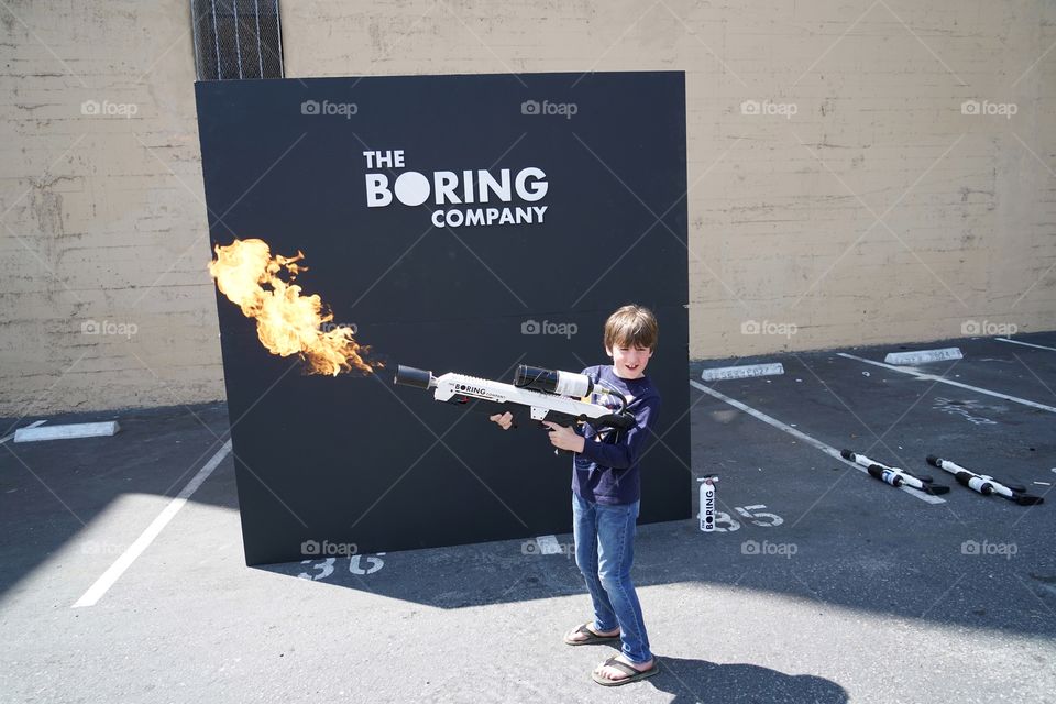 Boy With Flamethrower 