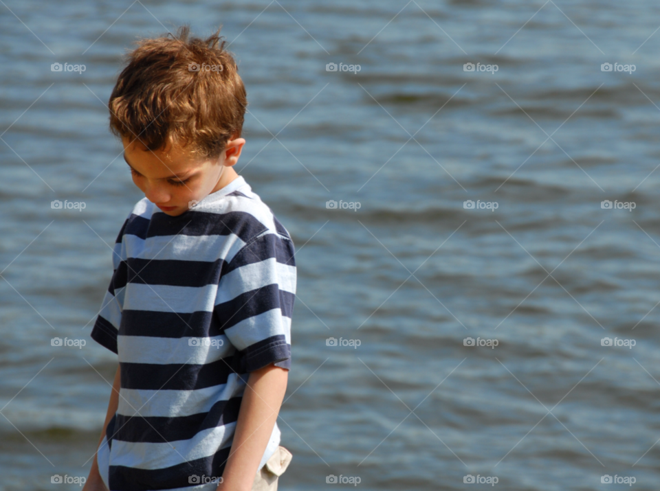 children boy thinking mood by lightanddrawing