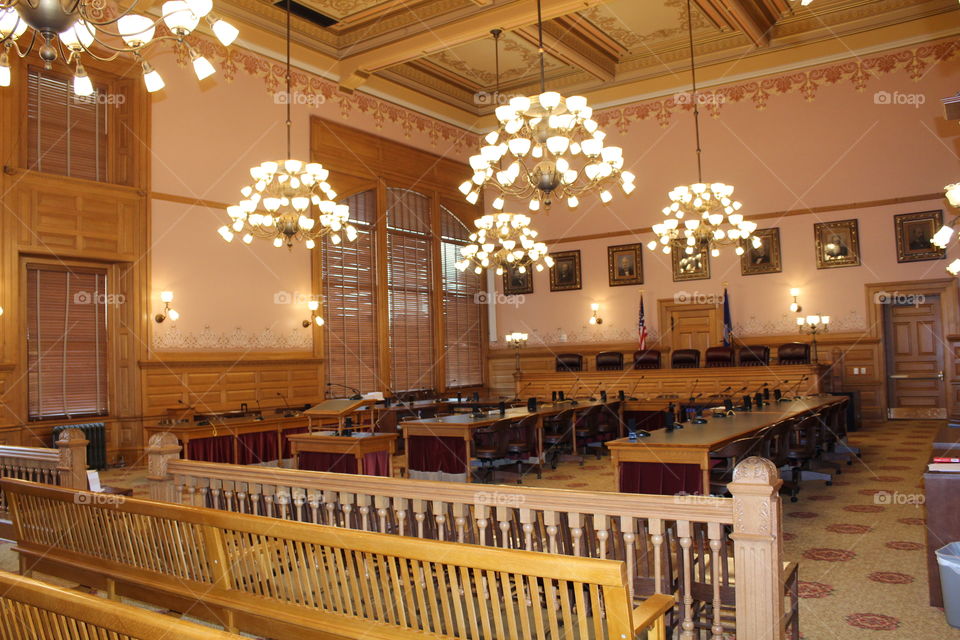 Kansas Supreme Court at the Kansas State Capital building in Topeka, Kansas 