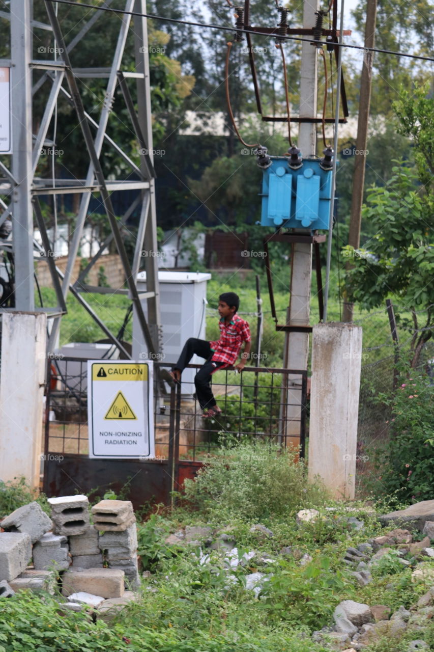 child danger crossing current