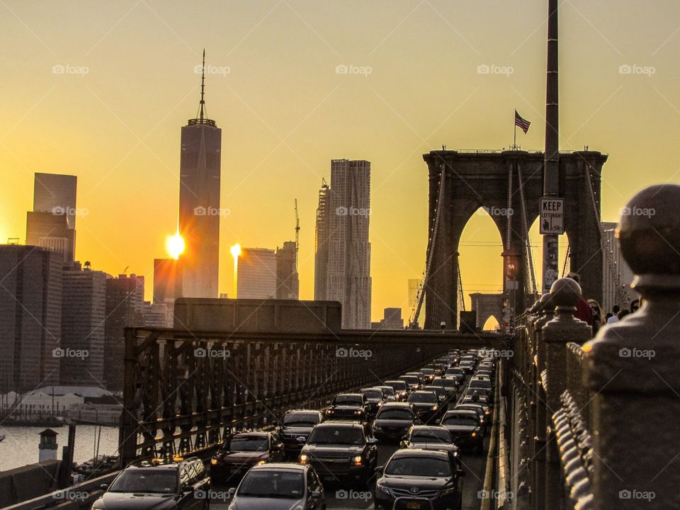 Brooklyn Rush Hour Sunset