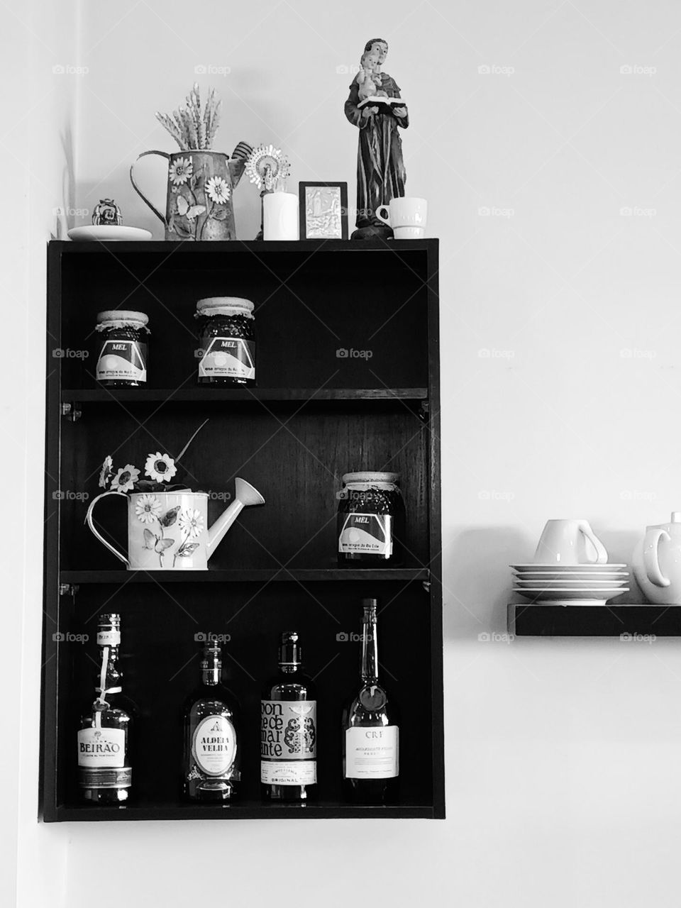 Estante de memória e aromas.