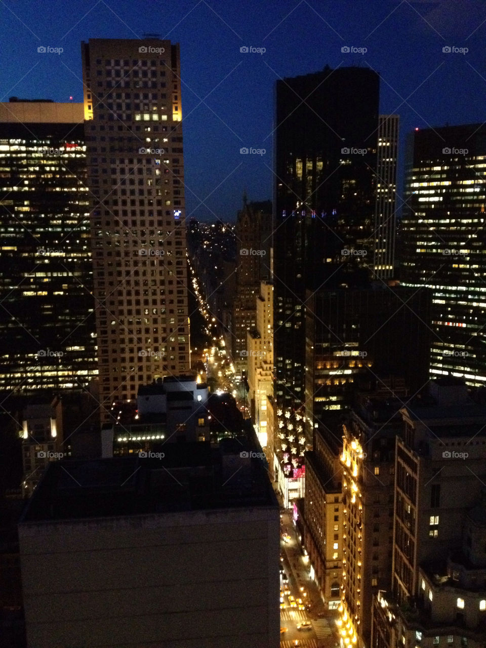 sky city lights new york city by lilb640