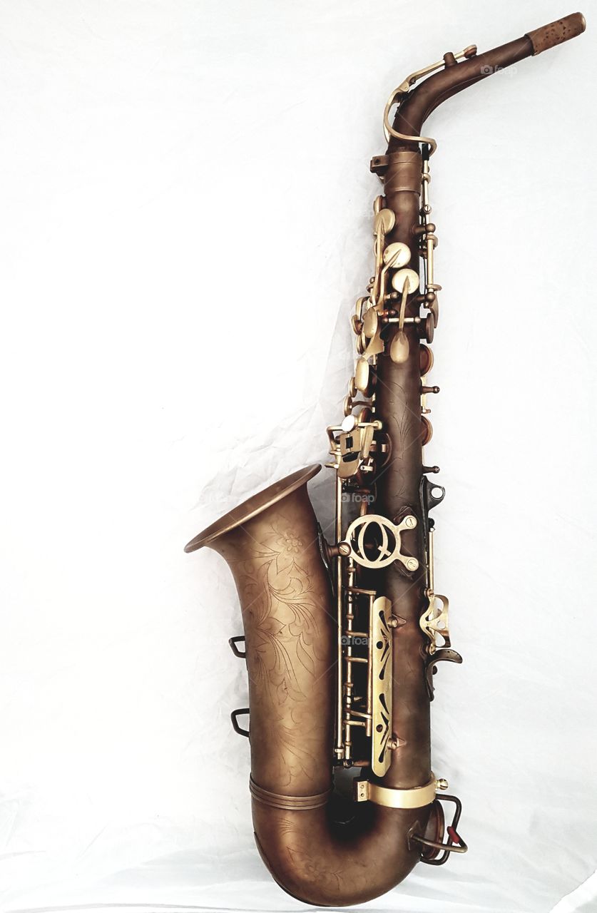 Dark vintage saxophone