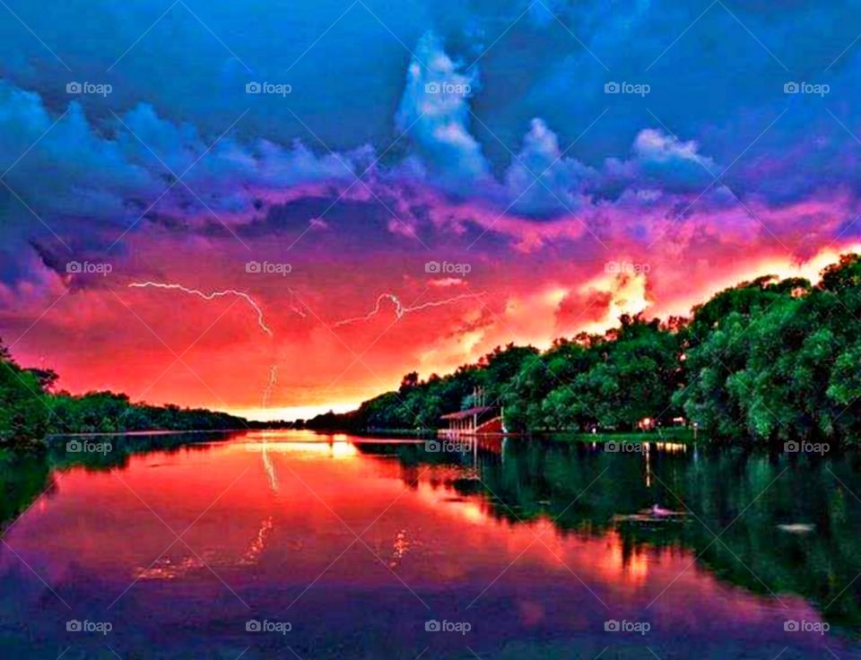 Sunset full of color