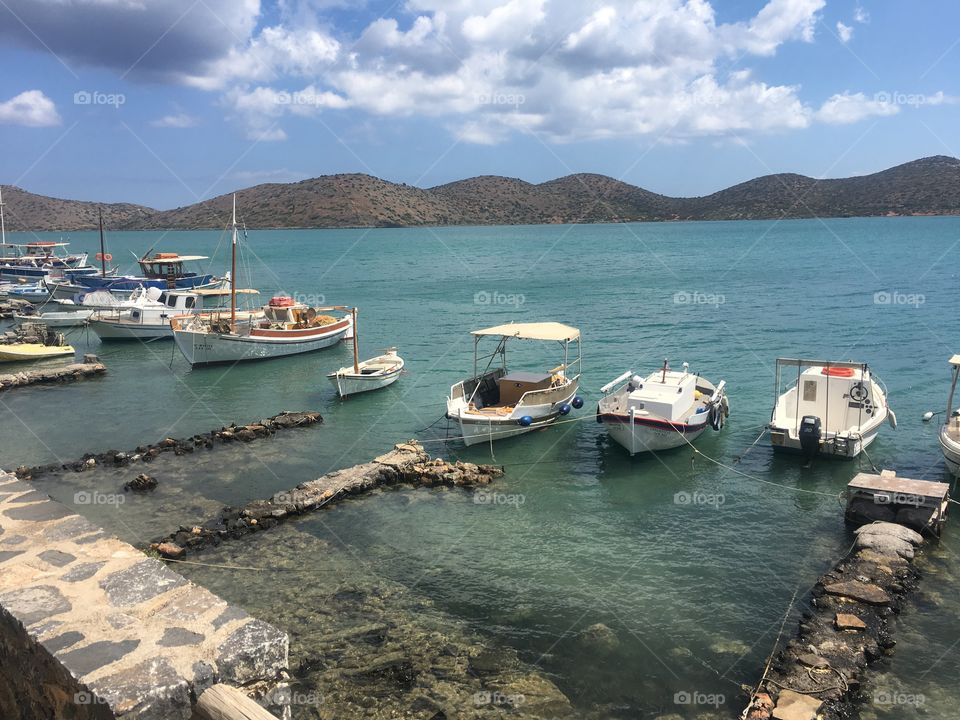 Boats greece crete