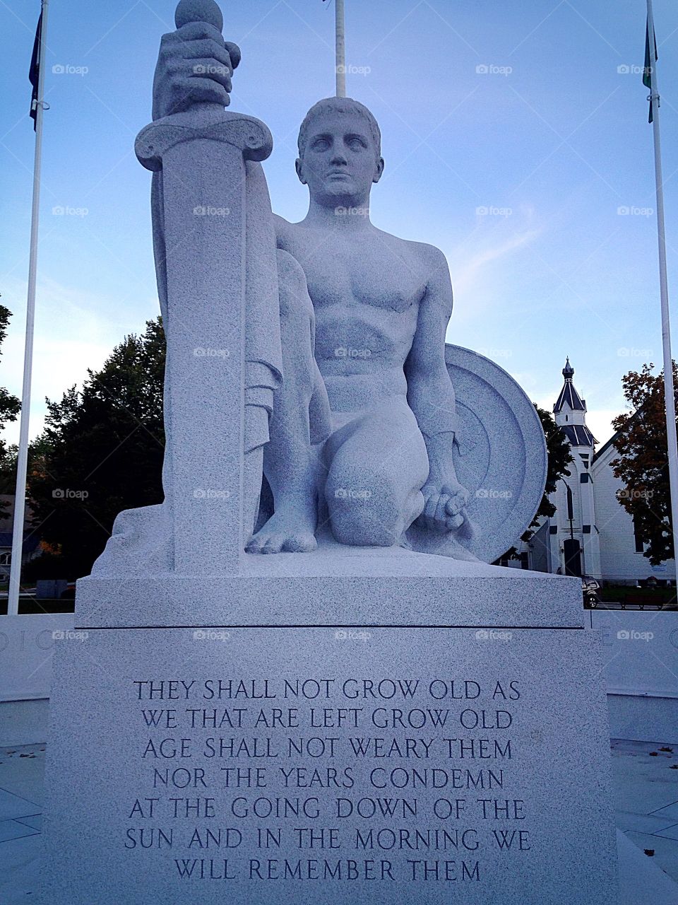 They shall not grow old...memorial to the war dead in Barre, Vermont 