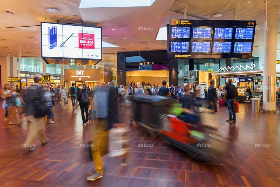 Crowded airport