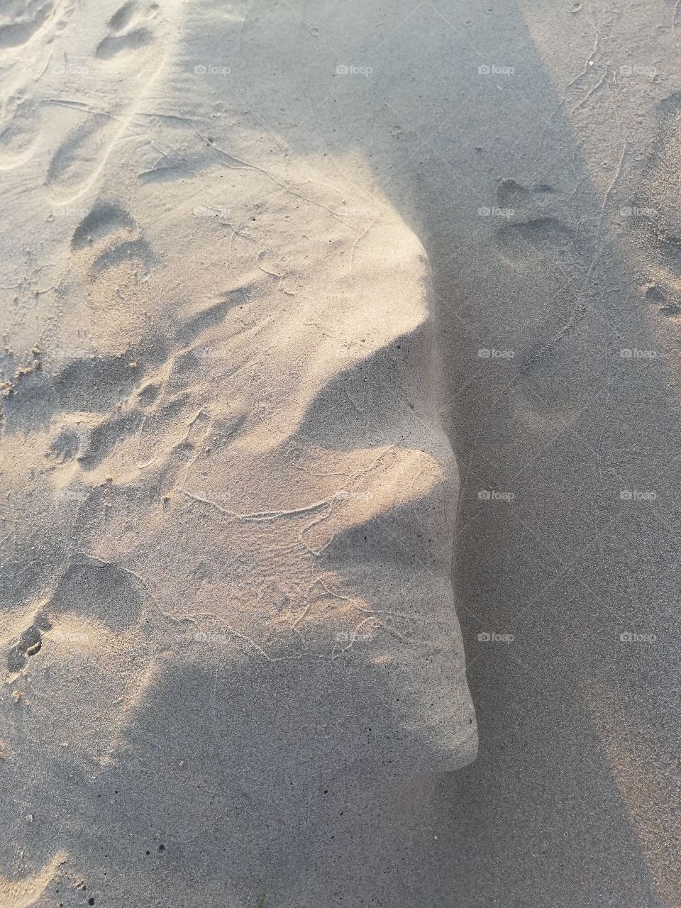 Cara de la arena