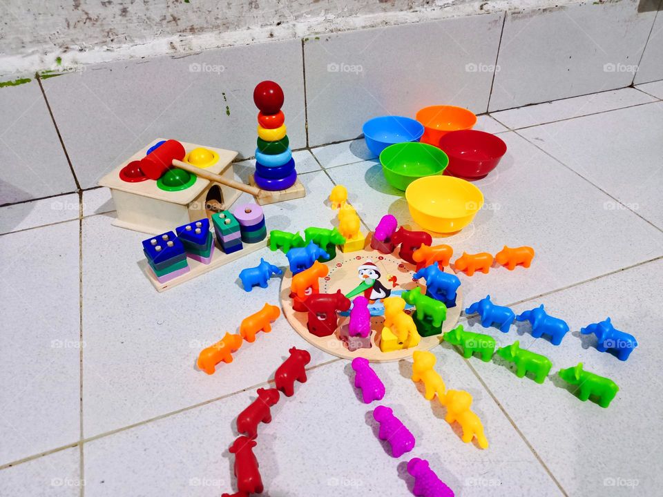 children wooden end plastic toys for learning for skills