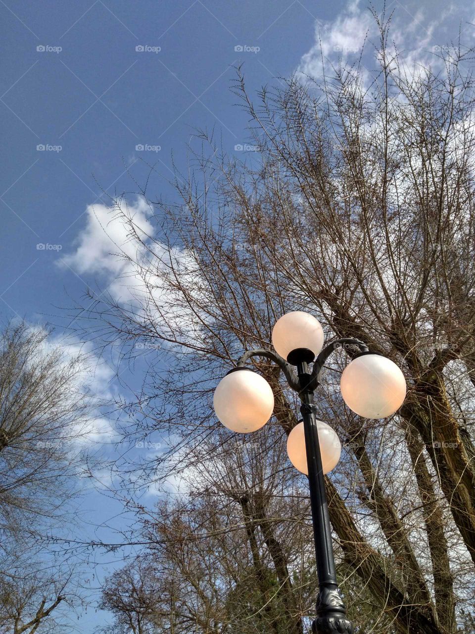 lamp and sky