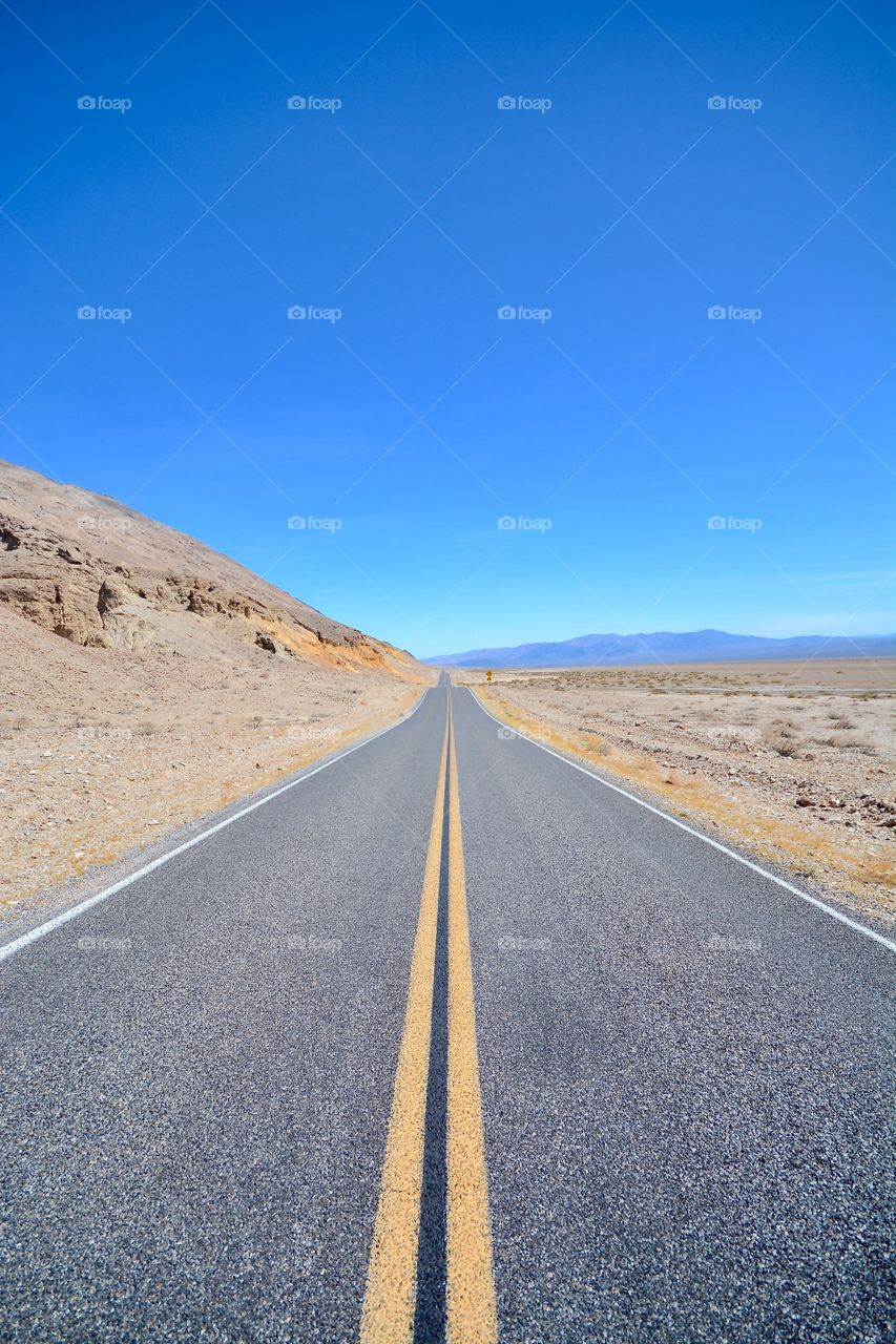 View of Death Valley in California