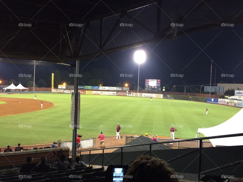 Ballgame at night