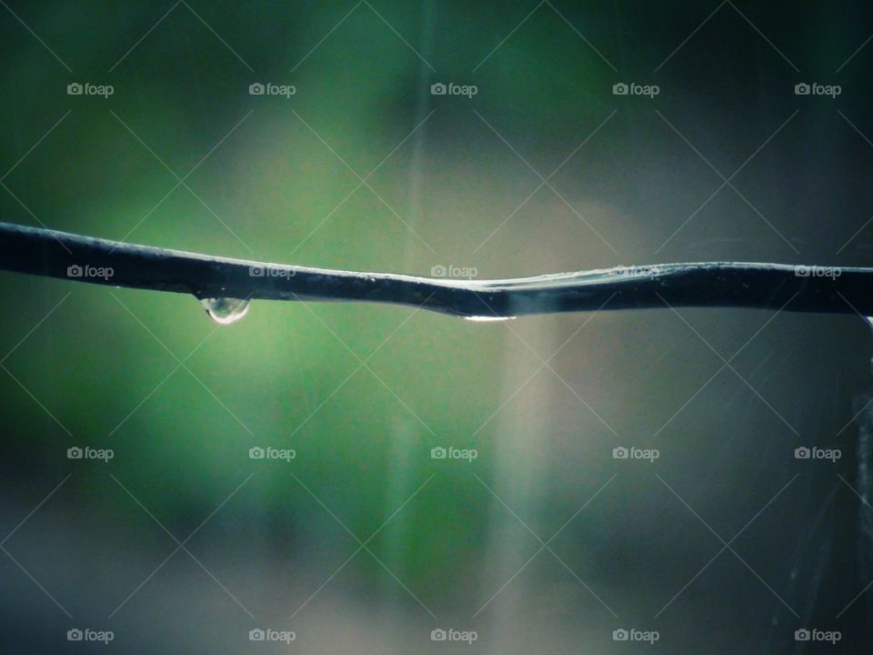 Water Drop in Wire