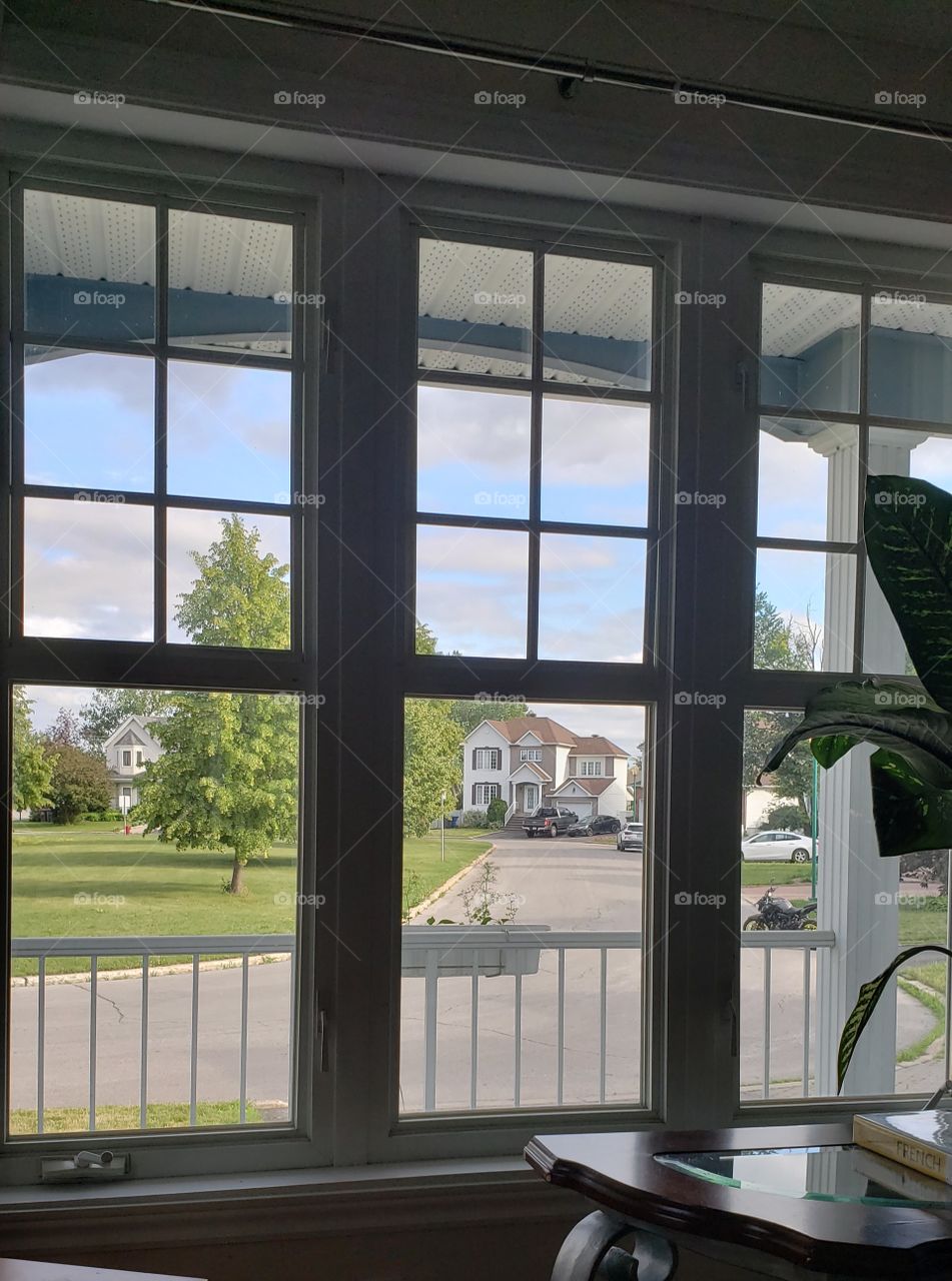 view in the widows "